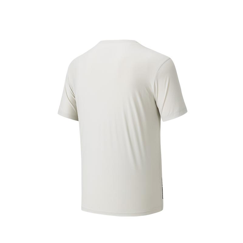 Anta Training Series Round Neck Solid Color Pullover Short Sleeve T-Shirt Men Tops 152627128-1