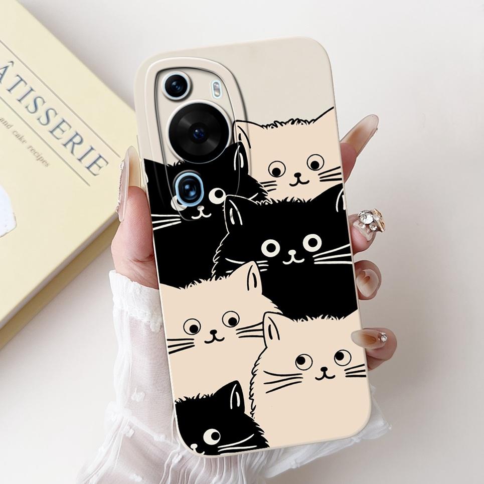 Cartoon Fashion Back Shell For Huawei P60 / P60Pro / P60Art Phone Bumper Case Soft Silicone Dragon Astronaut Funda HuaweiP60 Bag