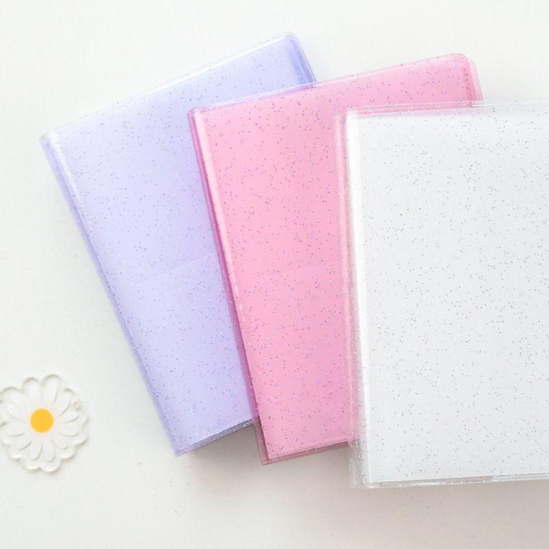 Pockets Photocard 3264 Binder Sleeves Holder Kpop Glitter Photo Album Lomo Card