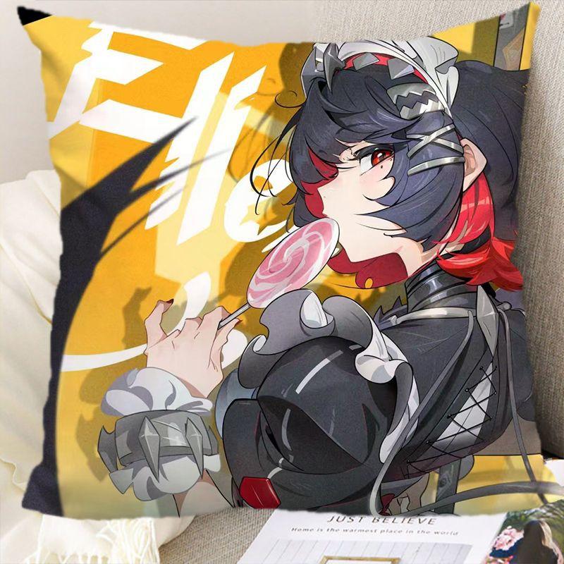 

Абсолютный ноль Периферийная Акула Девушка Эллен Джо Аниме Двусторонняя Игровая Подушка Студенческий Мультяшный Подарок linen-45x45cm double-sided [without pillow core]