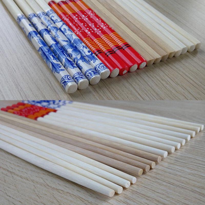 ZISIZ Individually Packaged Disposable Bamboo Chopsticks, 100 Pairs