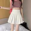 White Tiered Skirt for Women Summer Petite High-waisted A-line Mini Casual All-match Versatile Skirt Pleated Skirt Puffed Umbrella Skirt
