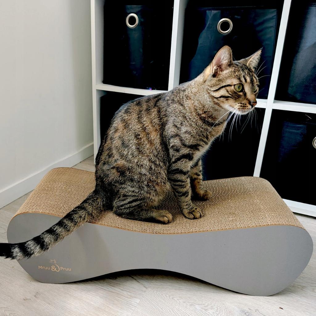 Mimi cat scratching post | slate gray | 70x23x24 cm | MruuPruu