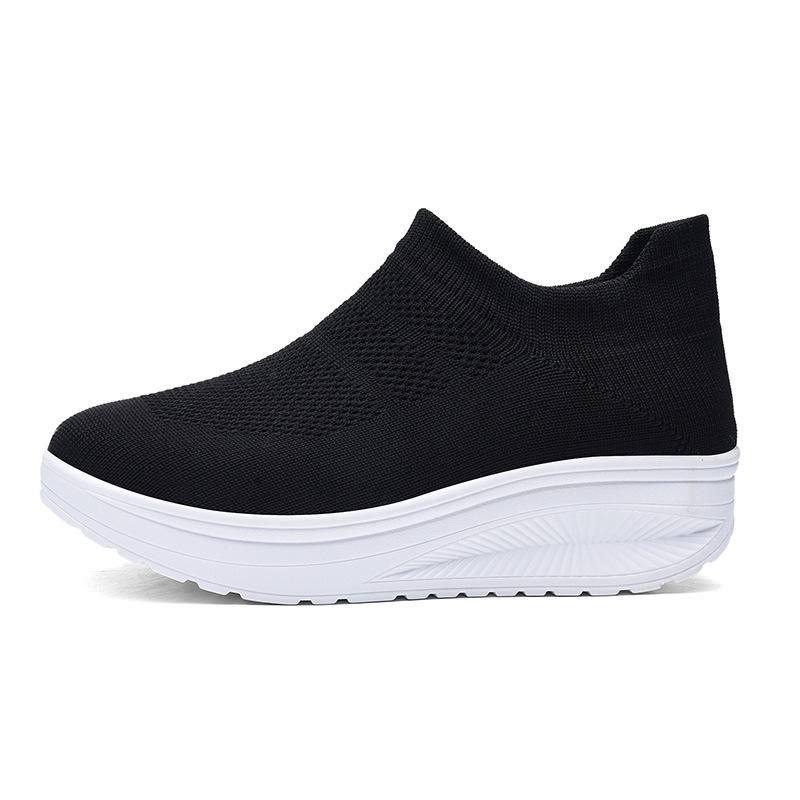 Socks shoes women's fly-woven sneakers overshoes rocking shoes casual shoes generation