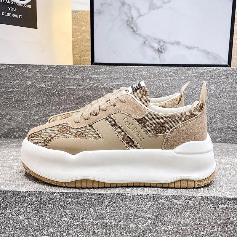 

Low-top platform bread shoes women s 2025 new autumn shoes ins versatile muffin bottom sports and leisure board shoes 40