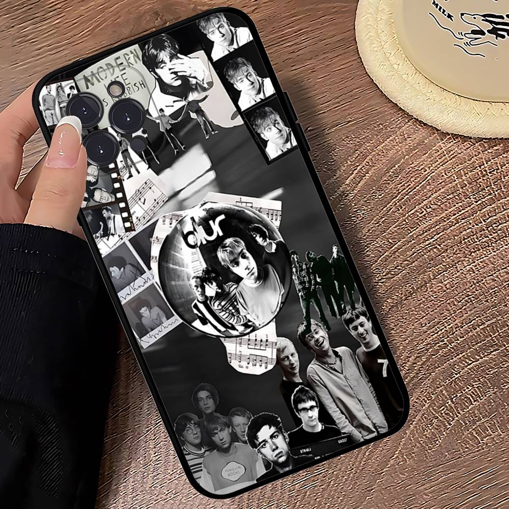 Rock Band B-Blur Phone Case For IPhone 16 Pro Max 15 17 Plus 14 13 12 Mini 11 Black Cover