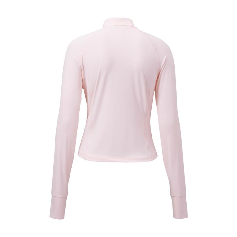 Li-Ning Loose Comfortable Breathable UV Protection Sun Protection Clothing Women tops Light-Pink AFDVA76-4