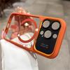 Luxury Magnetic Metal Lens Bumper Protection Case For 17 16 15 14 13 Pro Max Plus For Magsafe Acrylic Translucency Cover