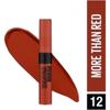 Maybelline New York Sensational Liquid Matte Lipstick 12 More Than Red 7ml Pack Of 1 Intense Non-Sticky Long Lasting Color