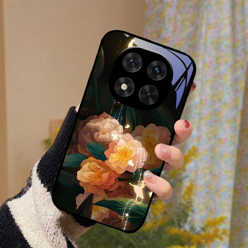 Pro Poco X5 / X6 / X7 Pouzdro Tvrdý PC Tvrzené Sklo Kryt Telefonu Pro Xiaomi Poco X7 Pro 5G Módní Luxusní Skleněné Ochranné Skořápky
