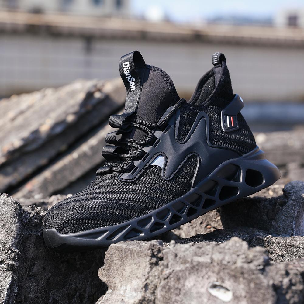 Men Work Safety Boots Steel Toe Work Shoes Indestructible Anti-smash Anti-puncture Lightweight Protective Men Safety Footwear
