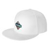 Fashion Sestriere  Italy Flat Brim Sun Hat  Denim Outdoor Hat Summer Hat