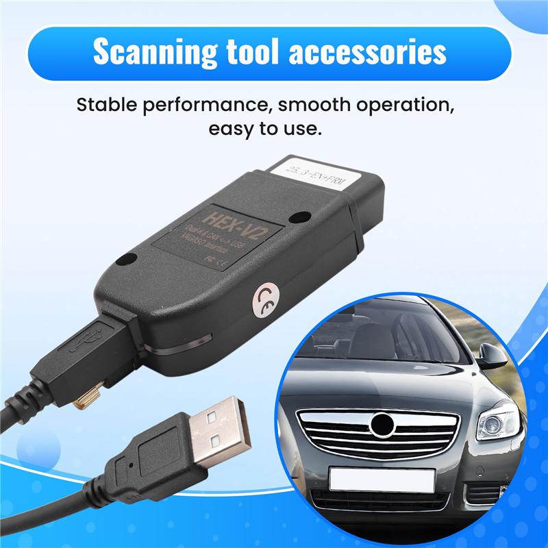 A03E-Newest VCDS 24.7 VAG Scanner Tool Cable OBD2 Diagnostic HEX V2 Wesheu VCDS VAG COM For SKODA VW Car