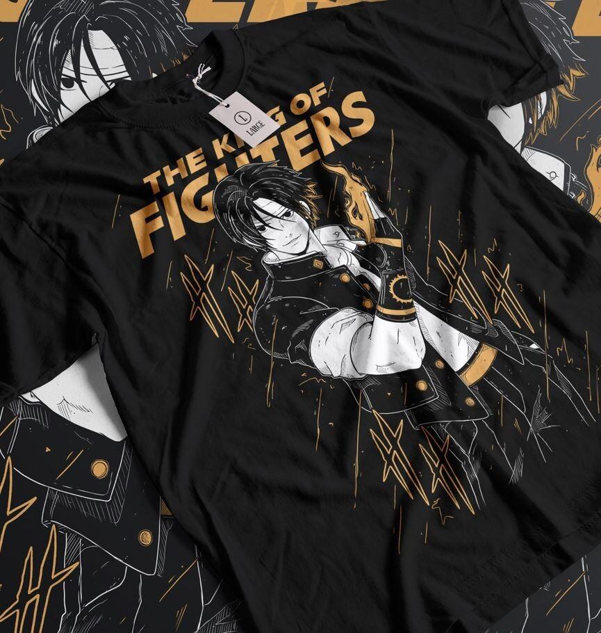 Kyo King Of Fighters T-Shirt Fatal Fury kf2 Anime Gift Shirt All Size