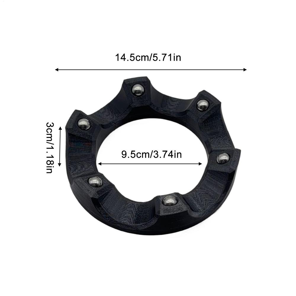 Bowling Ball Holder 360 Degree Rotation Cleaning Stand Rotating Ball Cup Polishing Pad, Bowling Ball surface maintenance tool чёрный