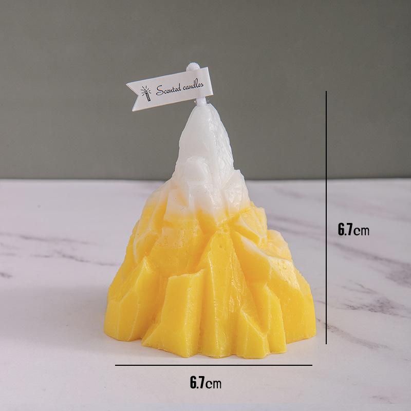 Nordic Style Iceberg Aromatherapy Candle Birthday Companion Gift Home Fragrance Ornament
