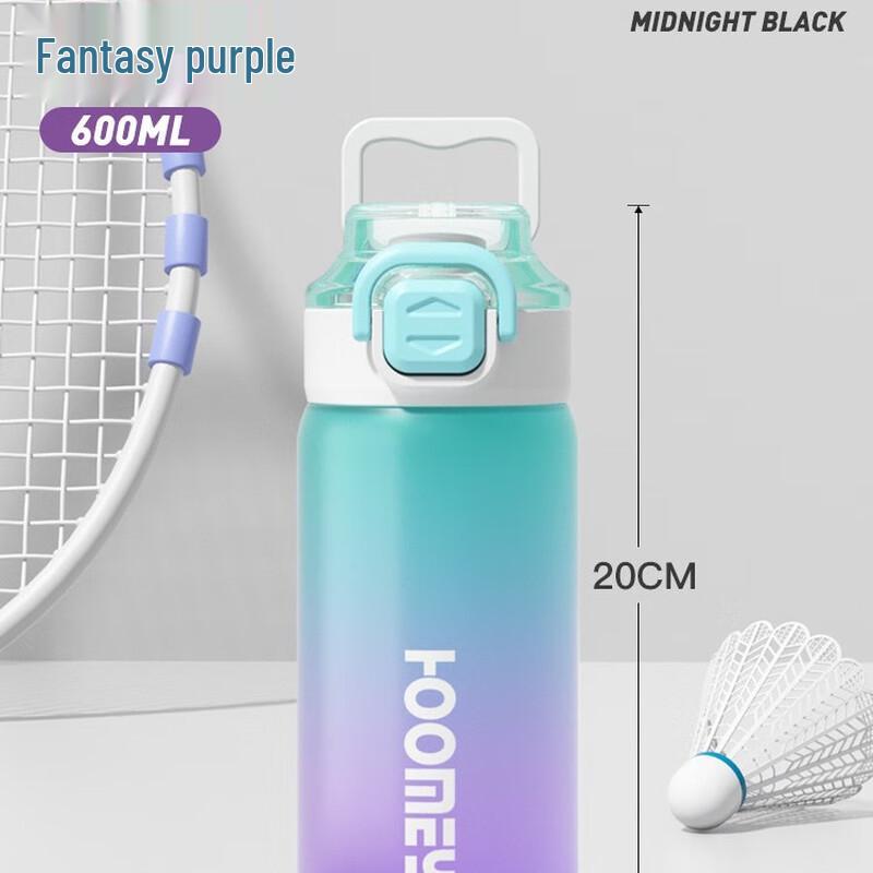 Large Capacity Sports Water Bottle with Straw