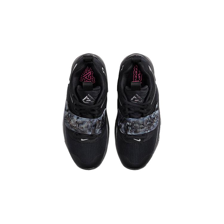 Nike Zoom Freak 3 Slip Resistant Cushioning Abrasion Resistant Rebound Low Top Children's Basketball Shoes Black DB4158-002
