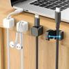 36/16/8/4PCS Magnetic Cable Clips Cable Smooth Adjustable Cord Holder Under Desk Cable Management Wire Keeper Cable Organizer
