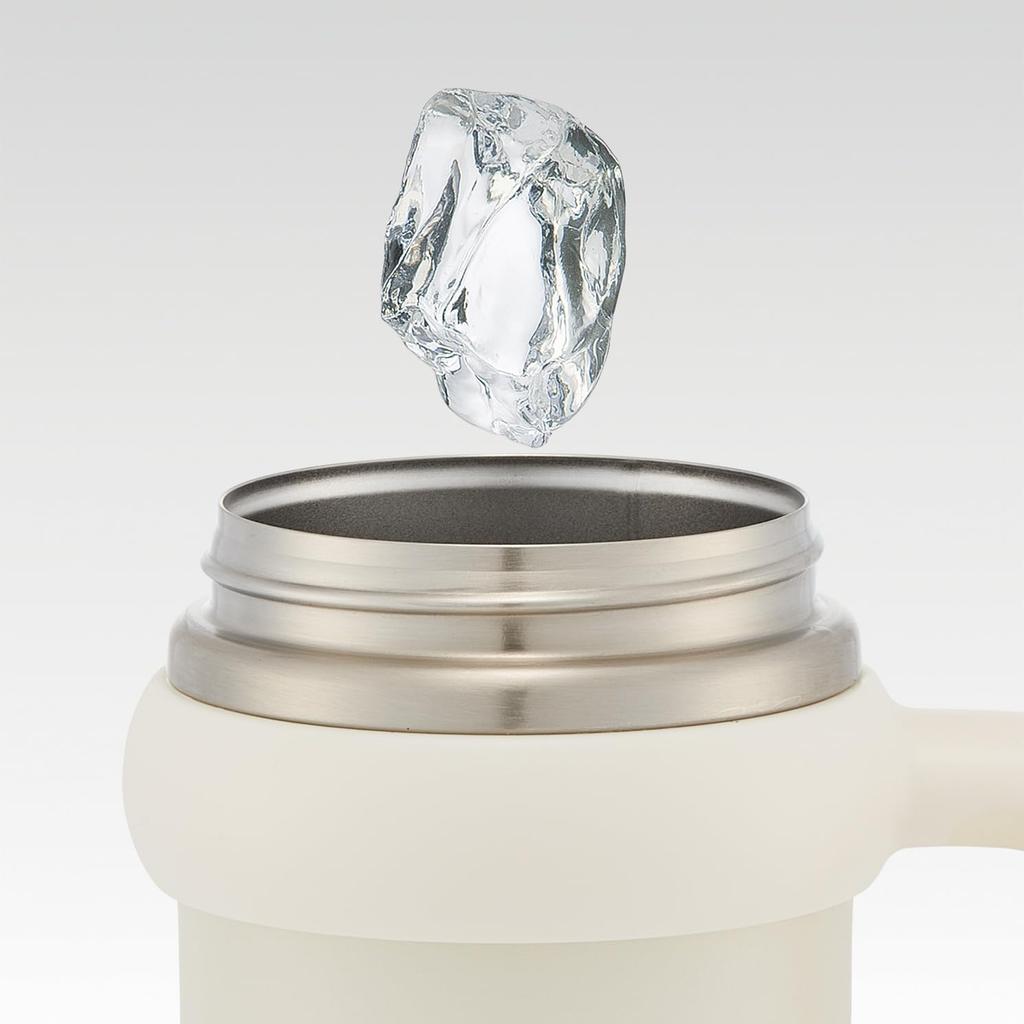 Skater Straw Tumbler, 830ml, Insulated, with Handle, 2-Way, Direct Drinking, Snoopy Badge, STSTB9-A