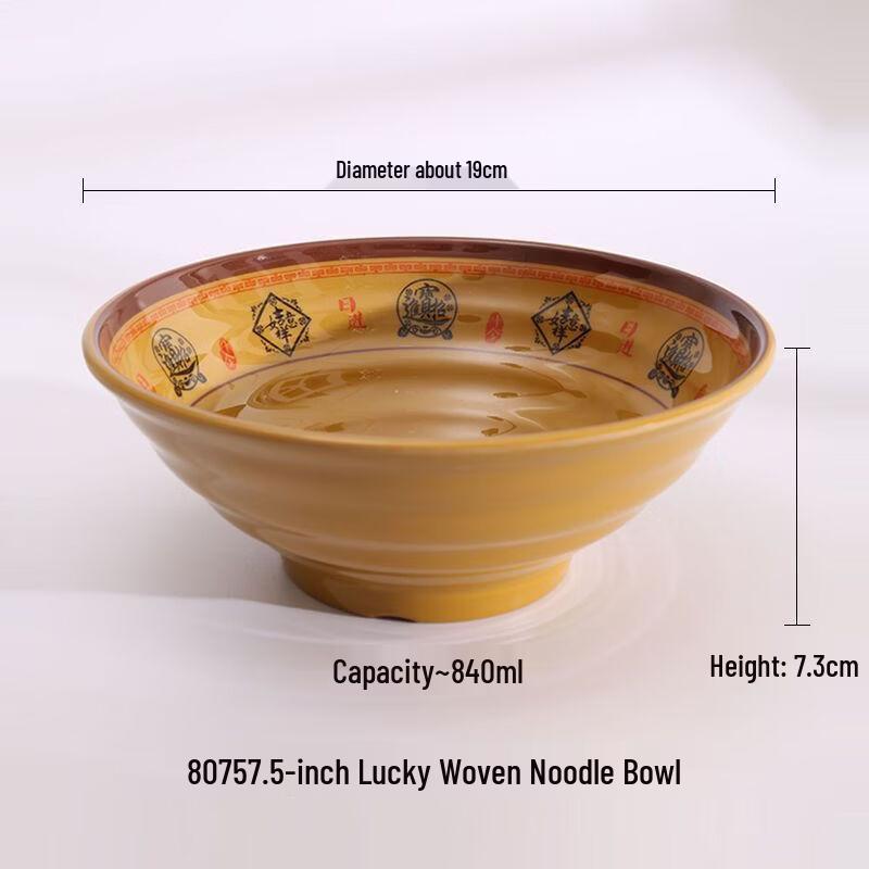 Diruien Melamine Noodle Bowls Pack of 10