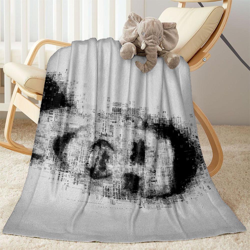 Portrait Mystery Blanket Soft Warm Cozy Great for Livingroom Bed Couch Four Seasons Multipurpose Stylish Decor Gift for Travel Home Birthdays