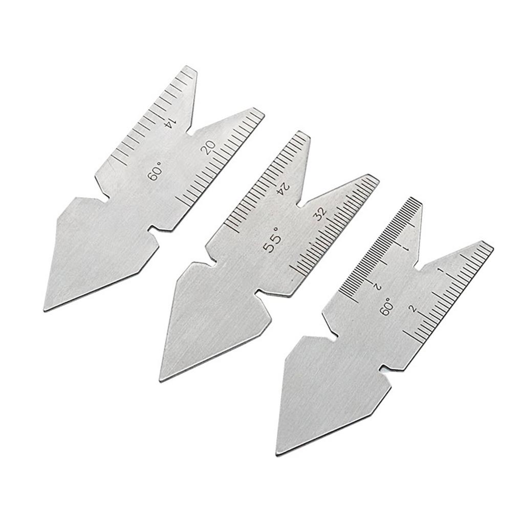 Stainless Steel Screw Thread Pitch Gauge Center Gauges Tool Set Thread Plug Gage Measuring Tool Metric & America Type