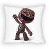 Funny LBP Sackboy Cartoon Style Pillow Case Antidustmite Pillowcase Invisible zipper silky short plush Sofa cushion cover
