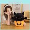 Peluche Mignonne de Citrouille Chauve-Souris d'Halloween pour l'Anniversaire d'Enfants et la Décoration de la Maison