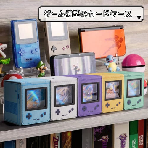 Deck Case, Trading Card Case with Oshi Window, Holds 100 Cards, Game Console Shape, Double/Triple Sleeve Compatible, Vertical Storage, Two Dividers, L