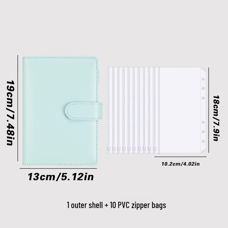 Macaron A6 Cute Loose-leaf Notebook with Magnetic Buckle