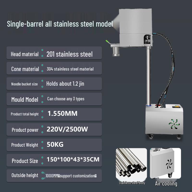 Commercial Electric Stainless Steel Automatic Noodle Press for Fresh Buckwheat & Ramen