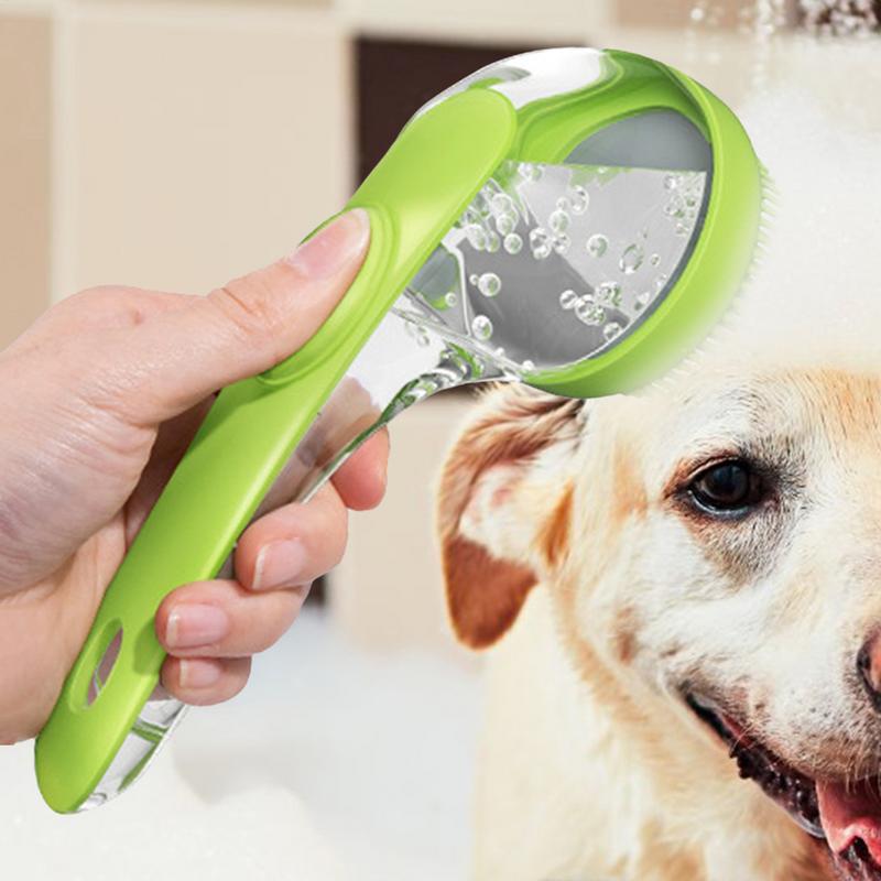 New Pet Bath Brush Dog Bath Brush With Built-in Shampoo Dispenser Pet Wash Brush Dogs Cats Grooming Massage Brush