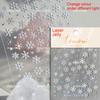 Silver White Snowflake Rhinestone Star Love Lace Winter Chic Snow Shiny Chic Delicate 5D Nail Art Stickers Manicure Decals