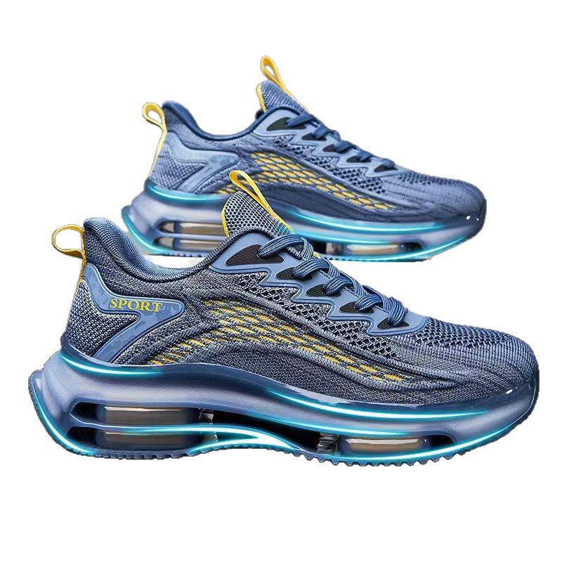 Men's 2025 Air Cushion Running Shoes: Spring & Autumn Casual Sport Shoes with Shock Absorption