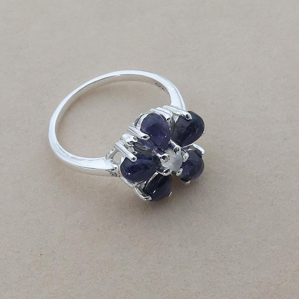Silver Jewelry, Flower Ring, Women Jewelry, Dainty Ring, Gift For Her