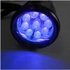 Handheld 9W UV Resin Curing Lamp Light 9 LED 395nm UV Blacklight Flashlights Practical Jewelry Making Tool