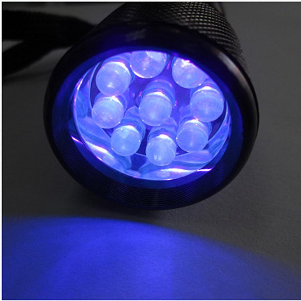 Handheld 9W UV Resin Curing Lamp Light 9 LED 395nm UV Blacklight Flashlights Practical Jewelry Making Tool