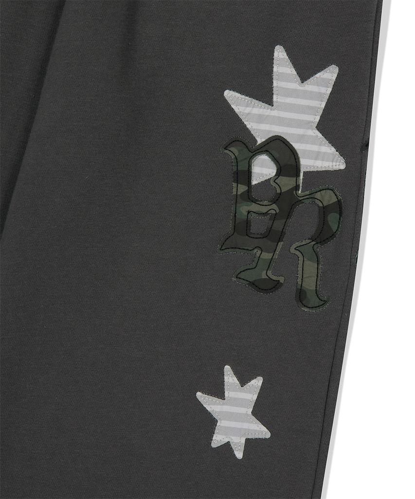 MAHAGRID Pray Applique Sweat Pant Charcoal(Mg2Ffmpa05A)