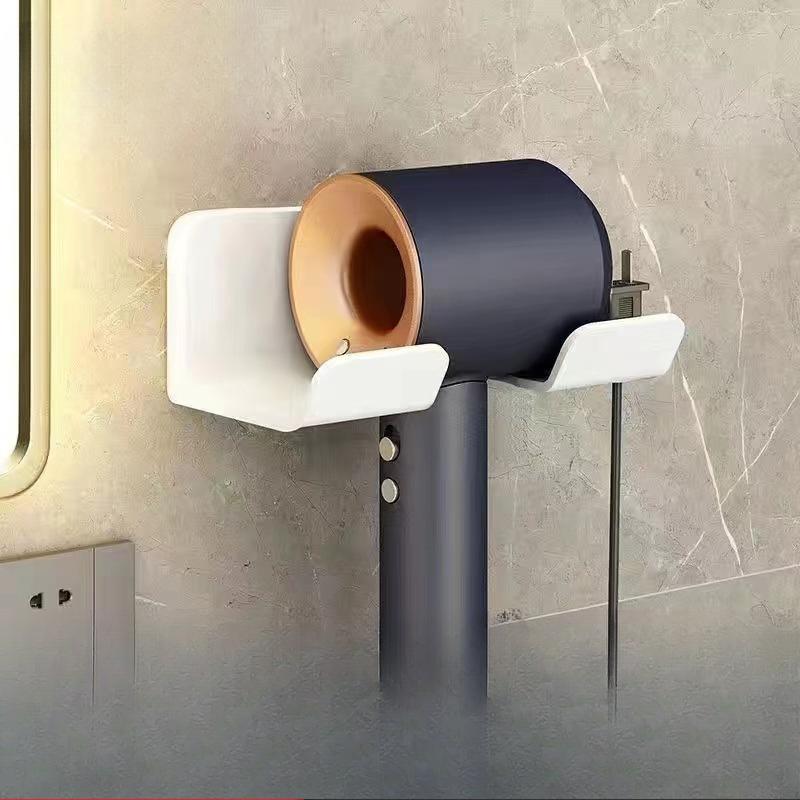 (No Hair Dryer)1 Pc Storage Rack Air Dryer Rack Wall Mounted Rack Bathroom Rack Storage Rack Accessories Storage Rack