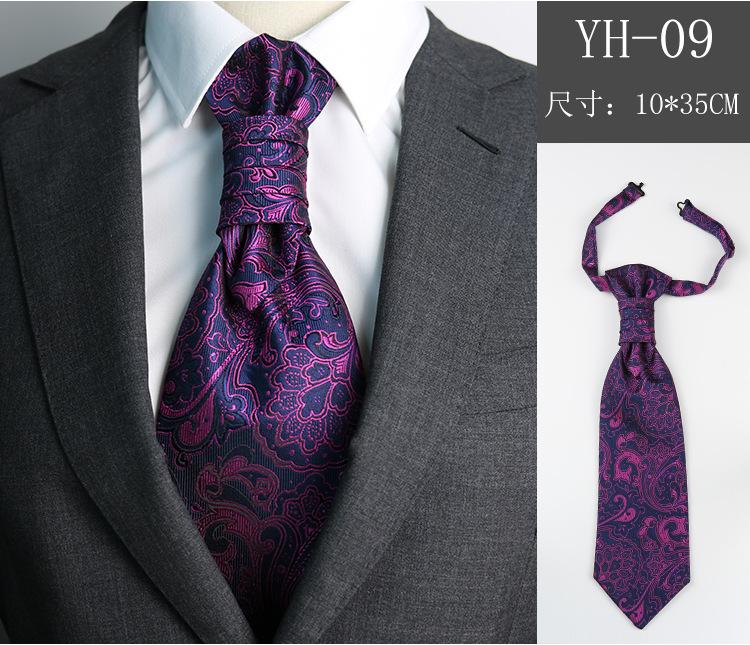 Men'S Tie, Wedding Groom Dinner Meeting Suit Gentleman'S Dress British Burgundy Silk Hong Kong Knot