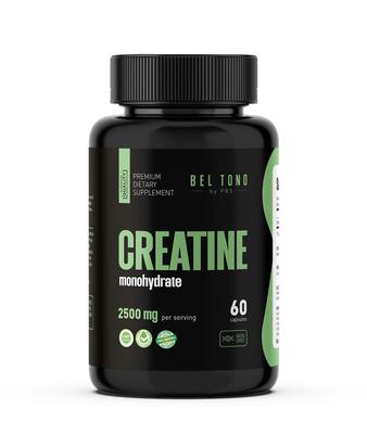 Creatine Monohydrate 2500mg, 60 Capsules