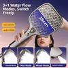 High Quality 15CM Large Panel Bath Shower Head 4 Modes High Flow Hand Shower Head Detachable Pressurized Shower Head Universal