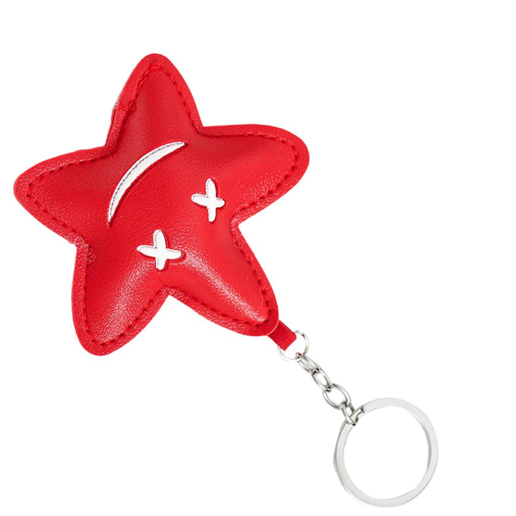 Verspielter PU-Leder Schlüsselanhänger Weiche Leichte Taschenanhänger Dekoration Mehrzweck-Accessoire für Schlüssel Taschen Geschenke