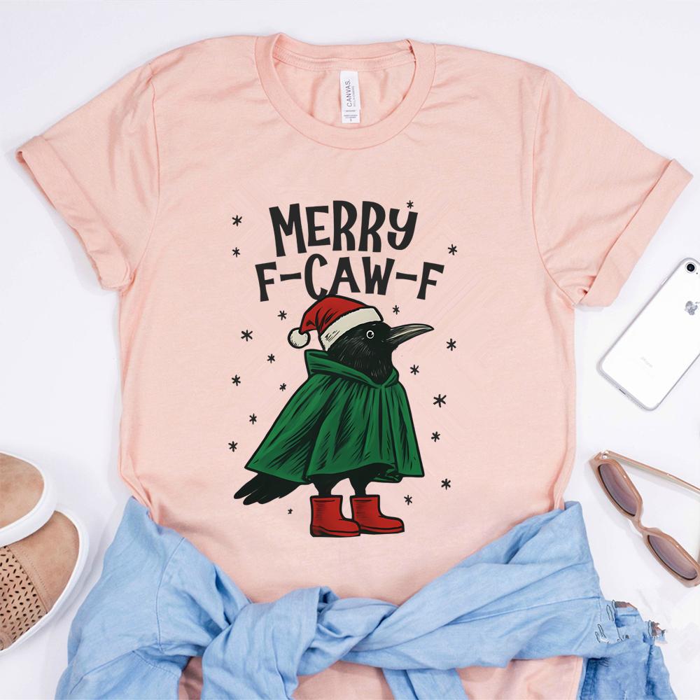 Christmas FCawF Tshirt Funny Christmas Shirt Winter Holiday Tshirt Unisex Women Printed Graphic Tees Unisex Short Sleeves Tops