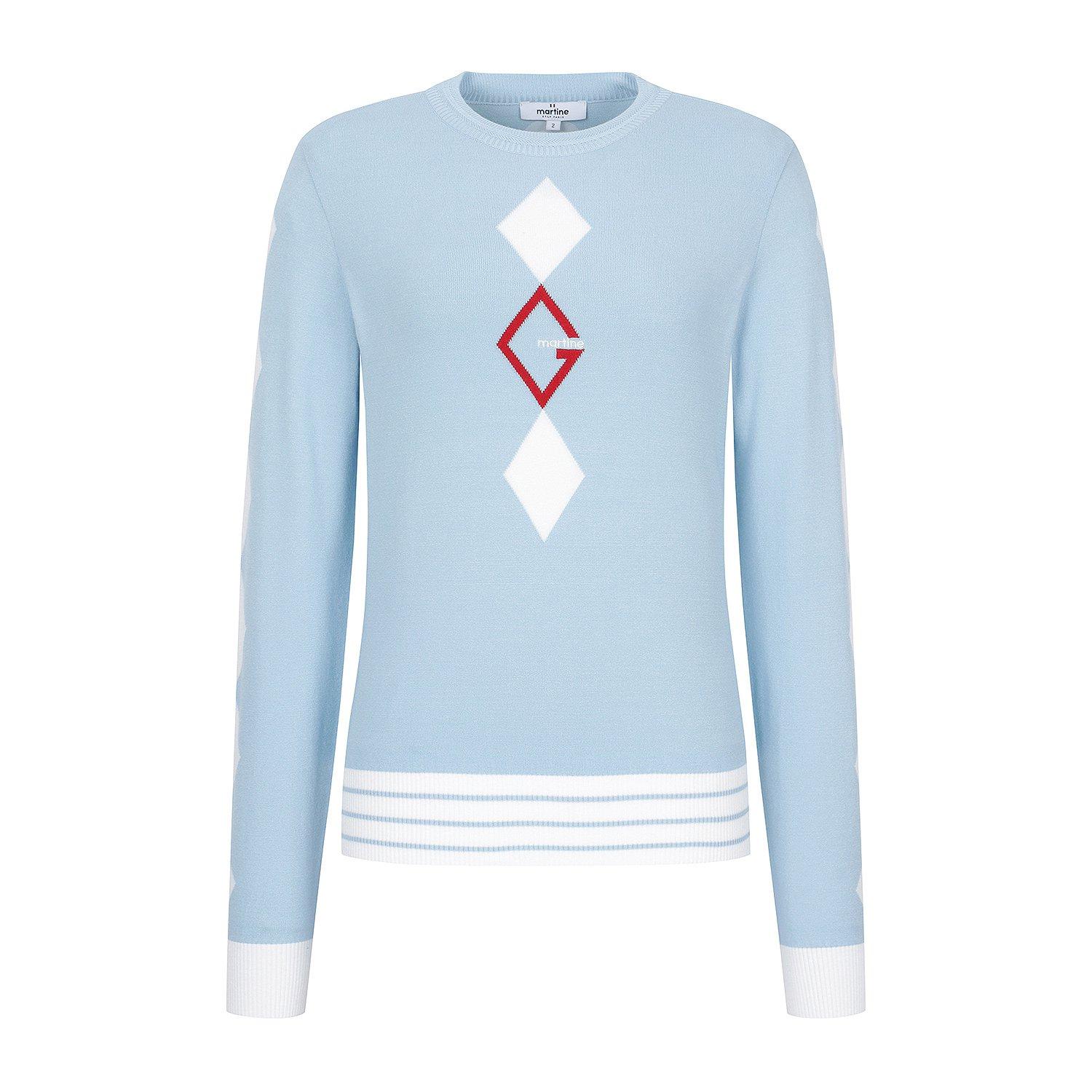 Martin Golf Symbol Round Neck Pullover_S/Blue Blue/3