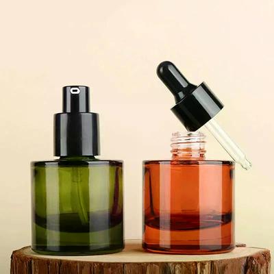 30ml Thickened Bottom Dropper Bottles Reagent Eye Drop Amber Glass Aromatherapy Liquid Pipette Bottle Refillable Travel