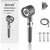Drivse Showerhead, High Pressure Handheld Hydrojet Nozzle Kit with Water Filter, One-Touch Pause Switch Fits for Men, Women, Children and Pets