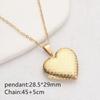 Diamond Heart Shaped Photo Picture Locket Necklace Romantic Custom Love Secret Message Pendant Necklace For Lover Couples Gift