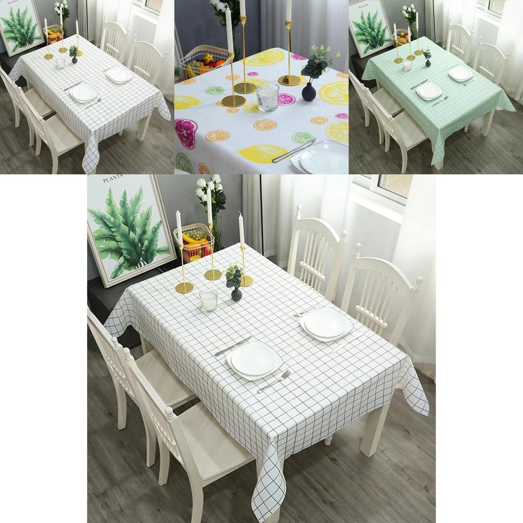 Waterproof Peva Tablecloth With Fresh And Beautiful Plaid Pattern**